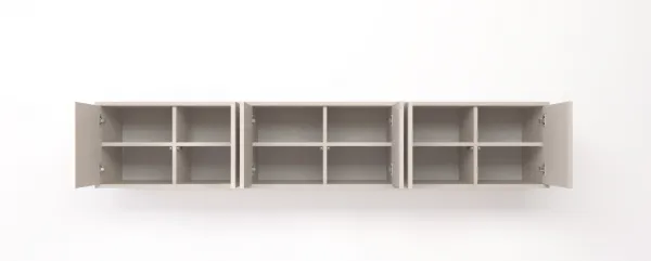 ArtPK Závesný TV stolík BIANCO | 210 cm