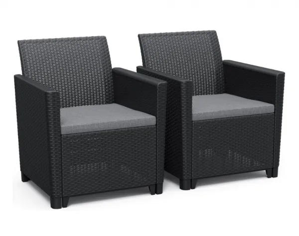 KETER Záhradný set CLARA 5 storage table | grafit