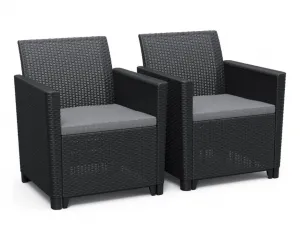 KETER Záhradný set CLARA 5 storage table | grafit
