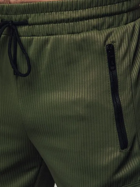 Moderné  kapsáčové joggery zelené