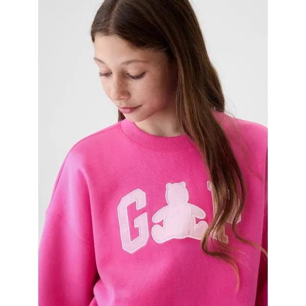 GAP LOGO CREW Dievčenská mikina, ružová, veľkosť