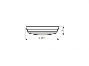 Svetelný kit CasaFan 2762 biely pre stropné ventilátory Eco Plano II