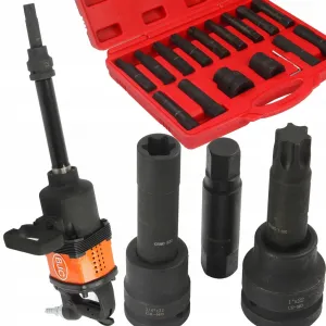 Marpol M58265 – sada rázových hlavíc 3/4" (imbus, Torx, E-profil, 16 ks)