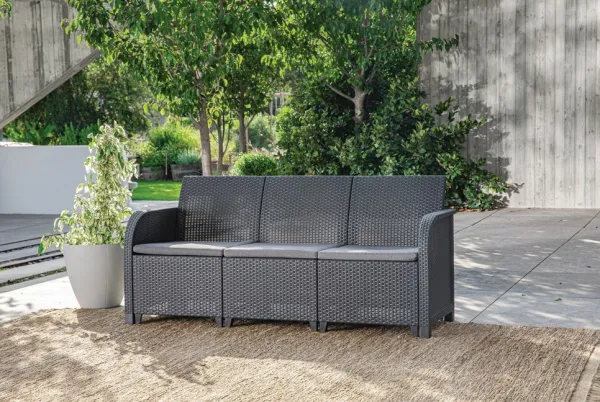 KETER Záhradný set ROSELYN 5 storage table | grafit