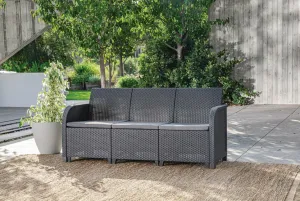 KETER Záhradný set ROSELYN 5 storage table | grafit