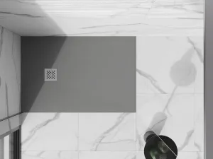 MEXEN - Stone+ sprchová vanička obdĺžniková 140x100, sivý betón 44611014
