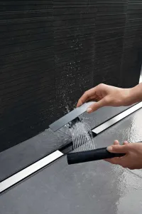 Geberit CleanLine - Nerezový sprchový kanálik 80, 300-1300 mm, leštená/kefovaná nerezová 154.441.KS.1