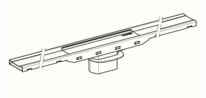Geberit CleanLine - Nerezový sprchový kanálik 80, 300-1300 mm, leštená/kefovaná nerezová 154.441.KS.1