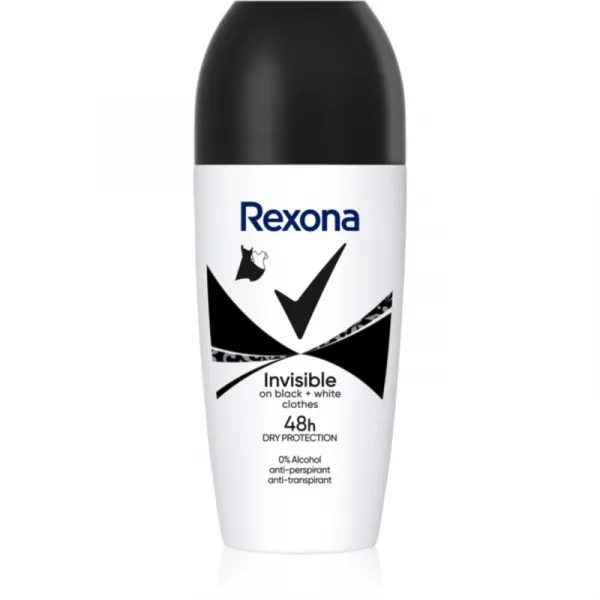 Rexona Invisible on Black + White Clothes guličkový antiperspirant 48h 50 ml