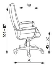 ALBA Kancelárske kreslo MERLI assistblock mechanika