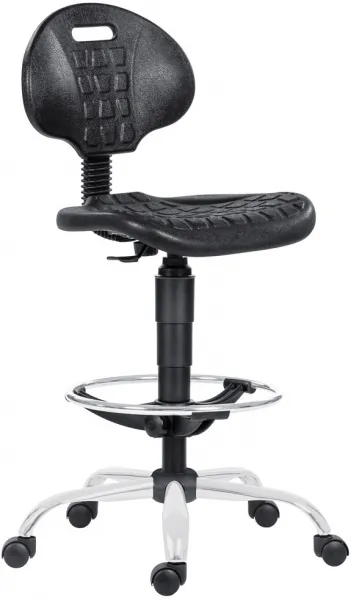 ANTARES dielenská stolička 1290 3150 PU NOR, chróm, extend, kolieska