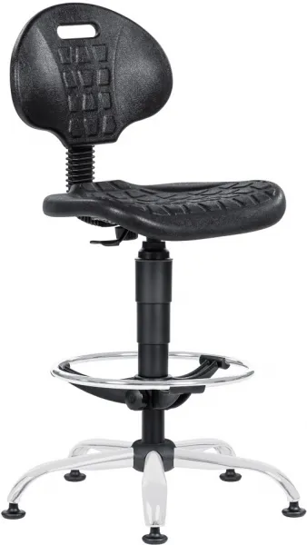 ANTARES dielenská stolička 1290 3159 PU NOR, chrom, extend, klzáky