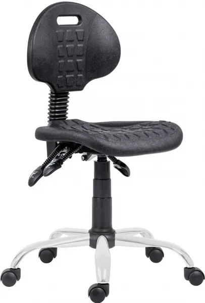 ANTARES pracovná stolička 1290 5100 PU ASYN, chrom, kolieska