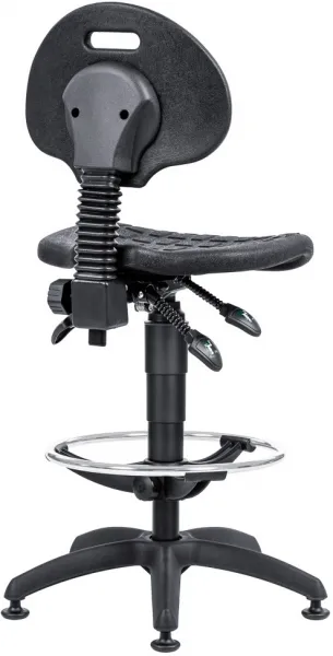 ANTARES Pracovná stolička 1290 5059 PU ASYN, plast, extend, klzáky