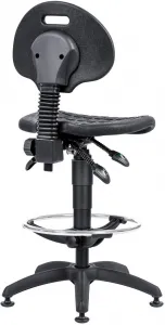 ANTARES Pracovná stolička 1290 5059 PU ASYN, plast, extend, klzáky