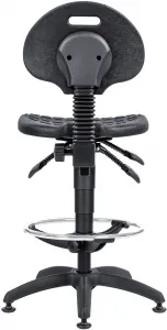ANTARES Pracovná stolička 1290 5059 PU ASYN, plast, extend, klzáky