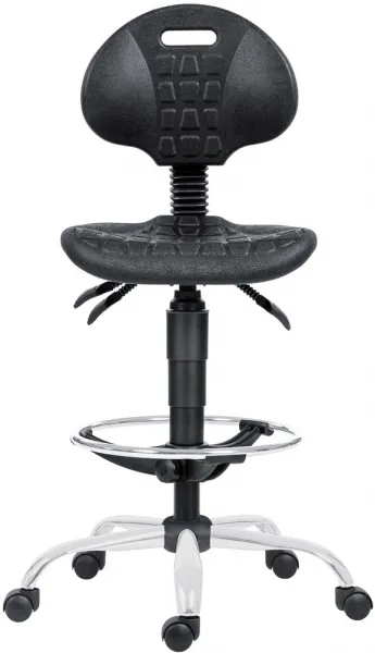 ANTARES pracovná stolička 1290 5150 PU ASYN, chrom, extend, kolieska