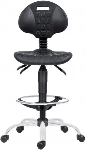 ANTARES pracovná stolička 1290 5150 PU ASYN, chrom, extend, kolieska