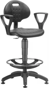 ANTARES dielenská stolička 1290 3059 PU NOR, plast, extend, klzáky