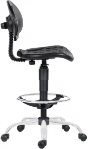 ANTARES dielenská stolička 1290 3150 PU NOR, chróm, extend, kolieska