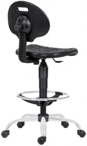 ANTARES dielenská stolička 1290 3150 PU NOR, chróm, extend, kolieska