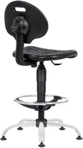 ANTARES dielenská stolička 1290 3159 PU NOR, chrom, extend, klzáky