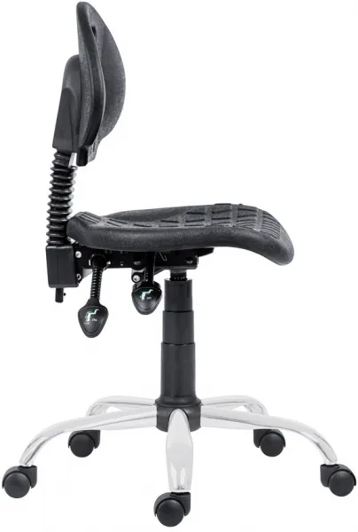 ANTARES pracovná stolička 1290 5100 PU ASYN, chrom, kolieska