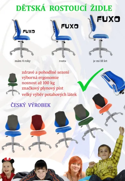 ALBA detská rostuca stolička FUXO V-LINE