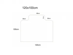 ALOX podložka (120x100) pod stoličky SMARTMATT 5100 PCTQ -na koberce