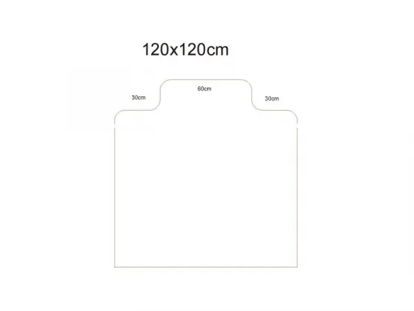 ALOX podložka (120 x120) pod stoličky SMARTMATT 5200 PHL- na hladké podlahy