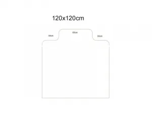 ALOX podložka (120 x120) pod stoličky SMARTMATT 5200 PHL- na hladké podlahy