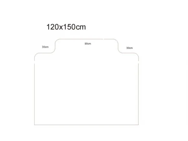 ALOX podložka (120x150) pod stoličky SMARTMATT 5300 PCTQ - na koberce