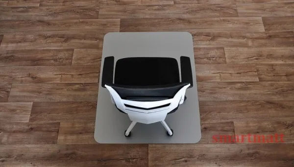 ALOX farebná podložka (120x90) pod stoličky SMARTMATT 5090 PH-strieborná