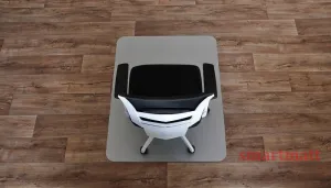 ALOX farebná podložka (120x90) pod stoličky SMARTMATT 5090 PH-strieborná