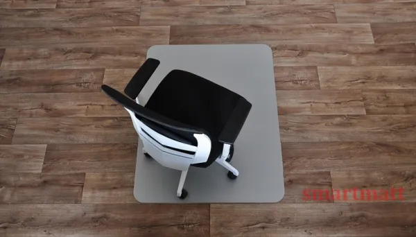 ALOX farebná podložka (120x90) pod stoličky SMARTMATT 5090 PH-strieborná