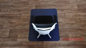 ALOX farebná podložka (120x90) pod stoličky SMARTMATT 5090 PH-modrá