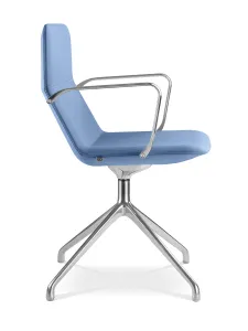 LD SEATING Konferenčné kreslo FLEXI LIGHT, CHL,BR,F20-N6