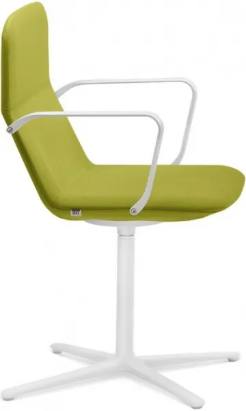 LD SEATING Konferenčné kreslo FLEXI LIGHT, CHL,BR,F25-N0, podnož biela