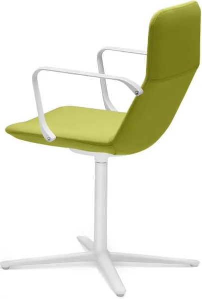 LD SEATING Konferenčné kreslo FLEXI LIGHT, CHL,BR,F25-N0, podnož biela