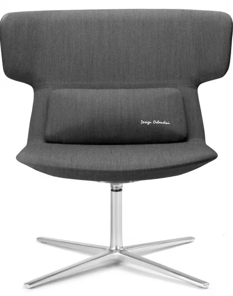 LD SEATING Dizajnové kreslo FLEXI LOUNGE, FL-L-N6, leštený hliník
