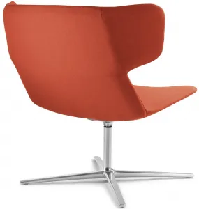 LD SEATING Dizajnové kreslo FLEXI LOUNGE, FL-L-N6, leštený hliník