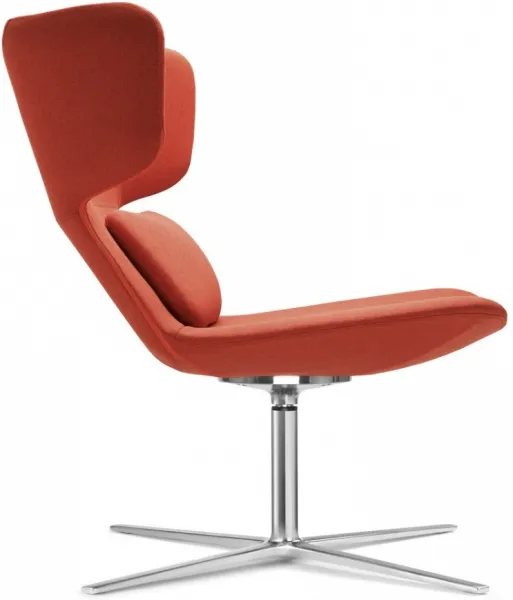 LD SEATING Dizajnové kreslo FLEXI LOUNGE, FL-L-N6, leštený hliník