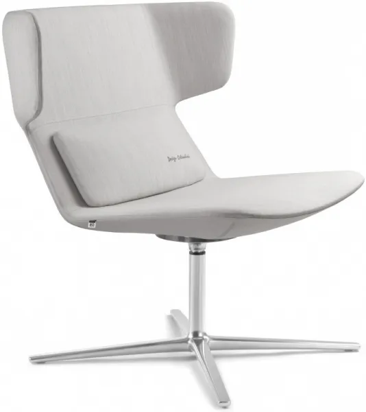 LD SEATING Dizajnové kreslo FLEXI LOUNGE, FL-L-N6, leštený hliník