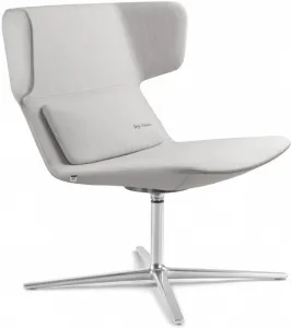 LD SEATING Dizajnové kreslo FLEXI LOUNGE, FL-L-N6, leštený hliník