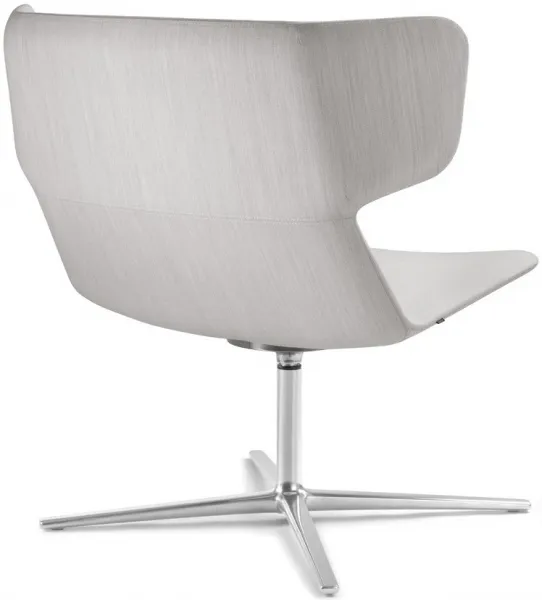 LD SEATING Dizajnové kreslo FLEXI LOUNGE, FL-L-N6, leštený hliník