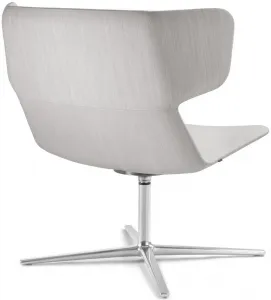 LD SEATING Dizajnové kreslo FLEXI LOUNGE, FL-L-N6, leštený hliník