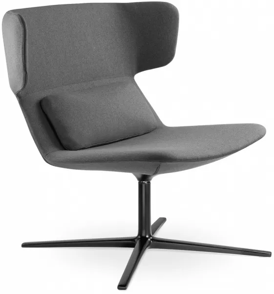 LD SEATING Designové kreslo FLEXI LOUNGE, FL-L-N1, kríž čierny