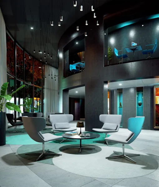 LD SEATING Designové kreslo FLEXI LOUNGE,FL-XLBR-N6