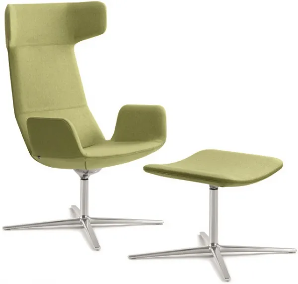 LD SEATING podnožka FLEXI LOUNGE, FL-T-N6, podnož chrom