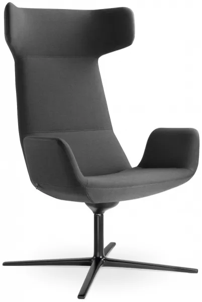 LD SEATING Designové kreslo FLEXI LOUNGE,FL-XLBR-RA-N1, hupací mechanika